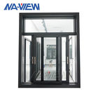 Windowsのよい価格のアルミニウム マットの黒い緩和された明確なガラス安い開き窓Windows サプライヤー