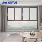 広東省NAVIEWの金属フレームの二重ガラス艶をかけられたハリケーンの影響アルミニウム窓 サプライヤー