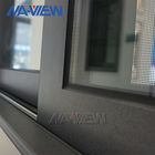 広東省NAVIEWの網が付いている大きいアルミニウム スライディング ウインドウの黒のスライディング ウインドウ サプライヤー
