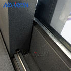 広東省NAVIEWの灰の黒の安売り価格のアルミニウム スライディング ウインドウ システム窓はホテルのアパートのために利用できる サプライヤー