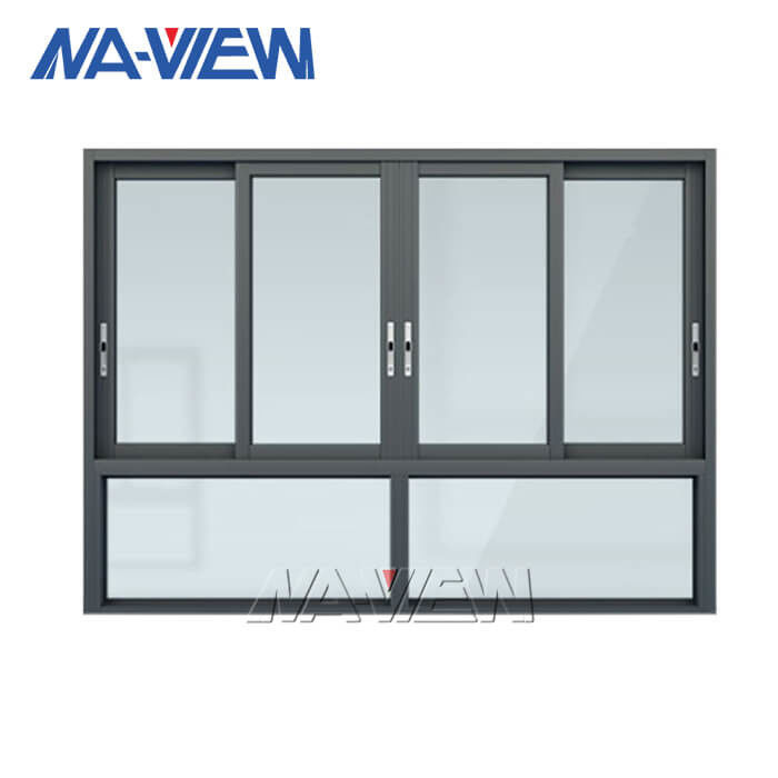 広東省NAVIEWの横の防音の熱壊れ目のアルミニウム艶出しの滑走のBiの折目の窓 サプライヤー