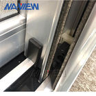 広東省NAVIEWの新しい設計同期緩和されたガラス ドアを滑らせる内部の柔らかい最後の黒いアルミニウム狭いところフレーム サプライヤー