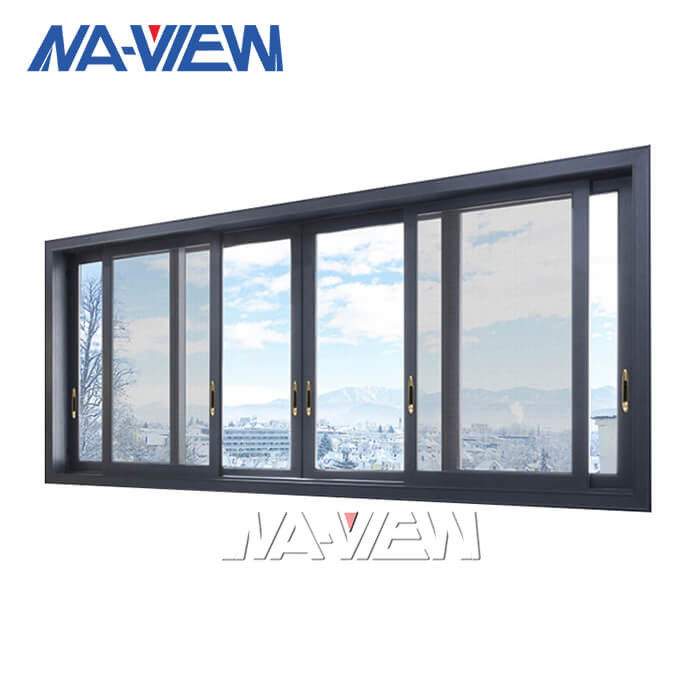 広東省NAVIEWの新しい設計同期緩和されたガラス ドアを滑らせる内部の柔らかい最後の黒いアルミニウム狭いところフレーム サプライヤー