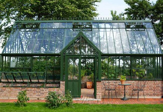 緑の庭の温室のアルミニウム小さいガラス温室の習慣 1